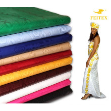 2017 горячие продажи окрашенные ткани хлопок Базен Риш для африканских сексуальные платья